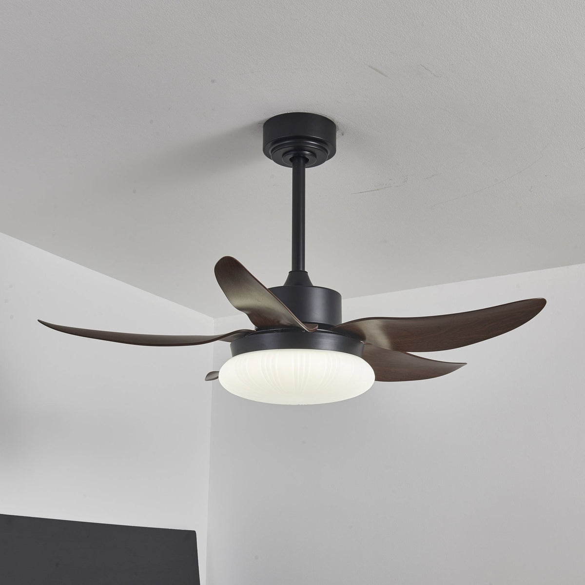 Zerith ventilador de techo con luz moderno de madera