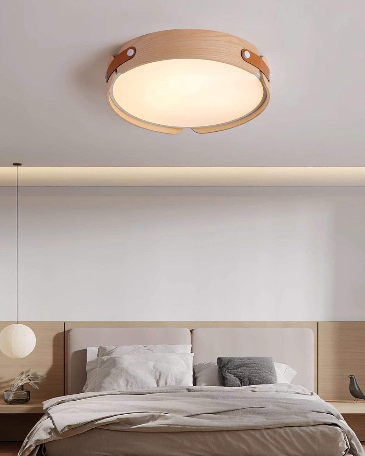 Edan lámpara de techo moderna minimalista de madera