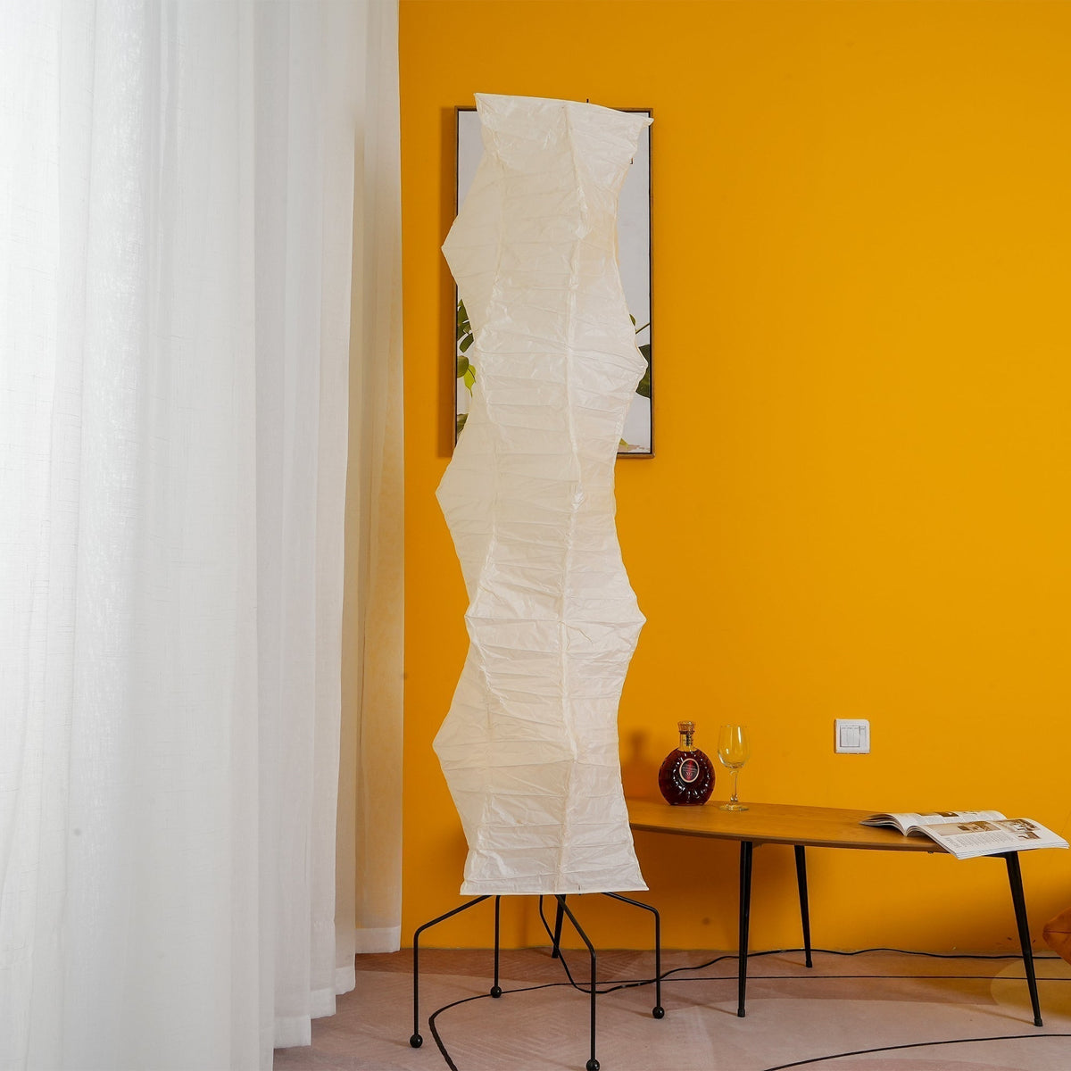 Krelix lámpara de pie de papel escandinavo