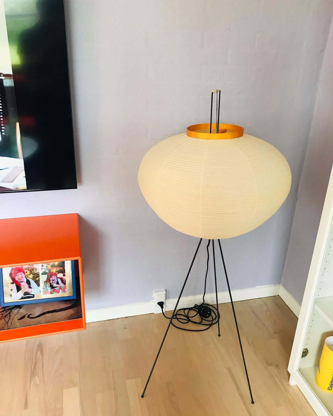 Krelix lámpara de pie de papel escandinavo