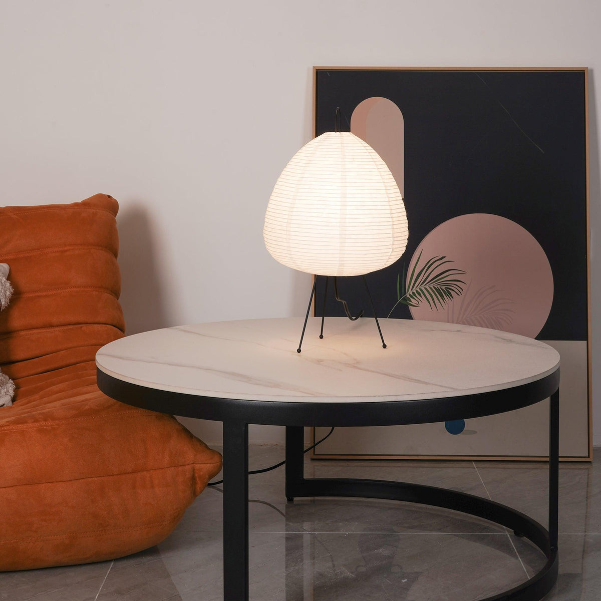 Tranquilux lámpara de mesa de papel inspirada en Japón