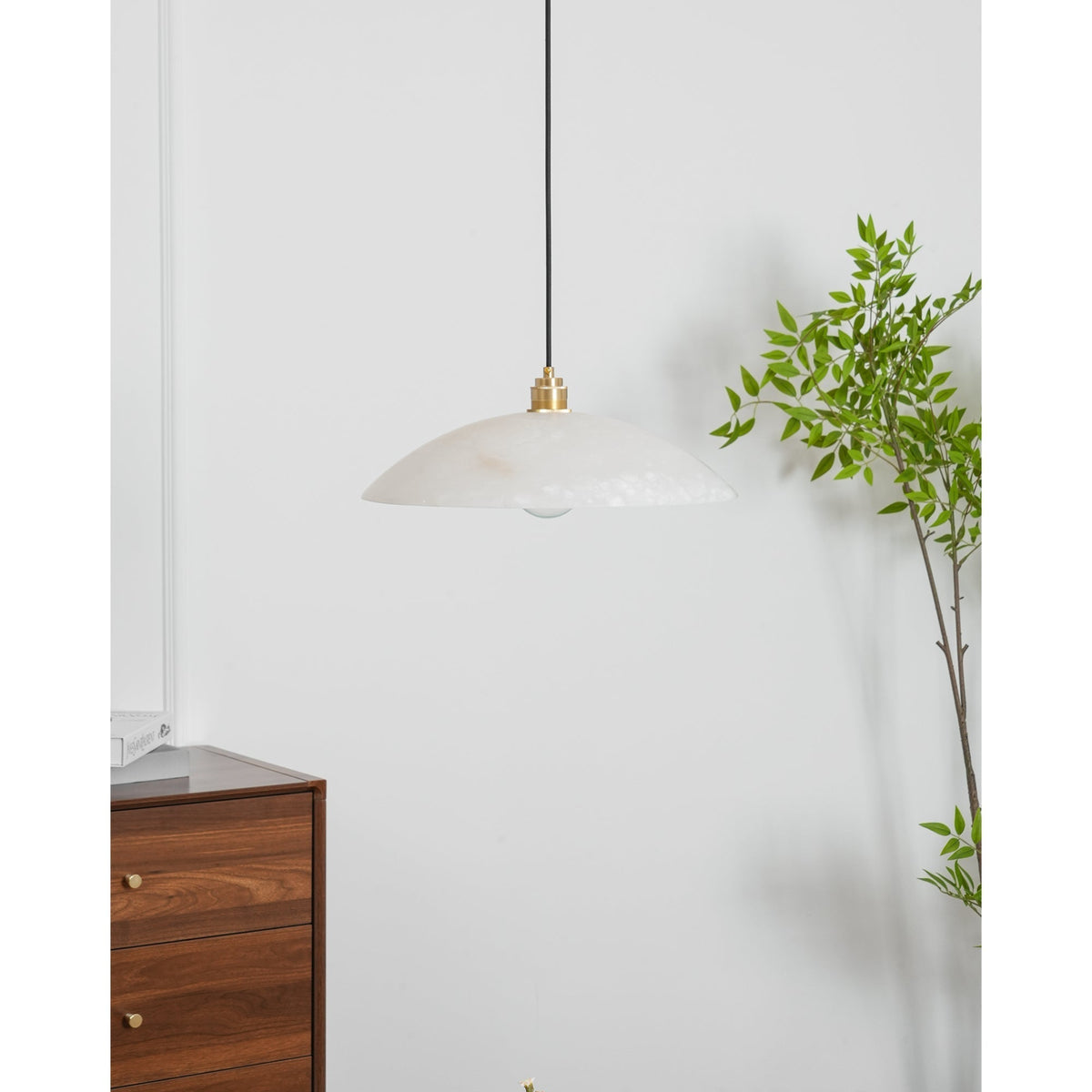 Warenol lámpara colgante minimalista de alabastro