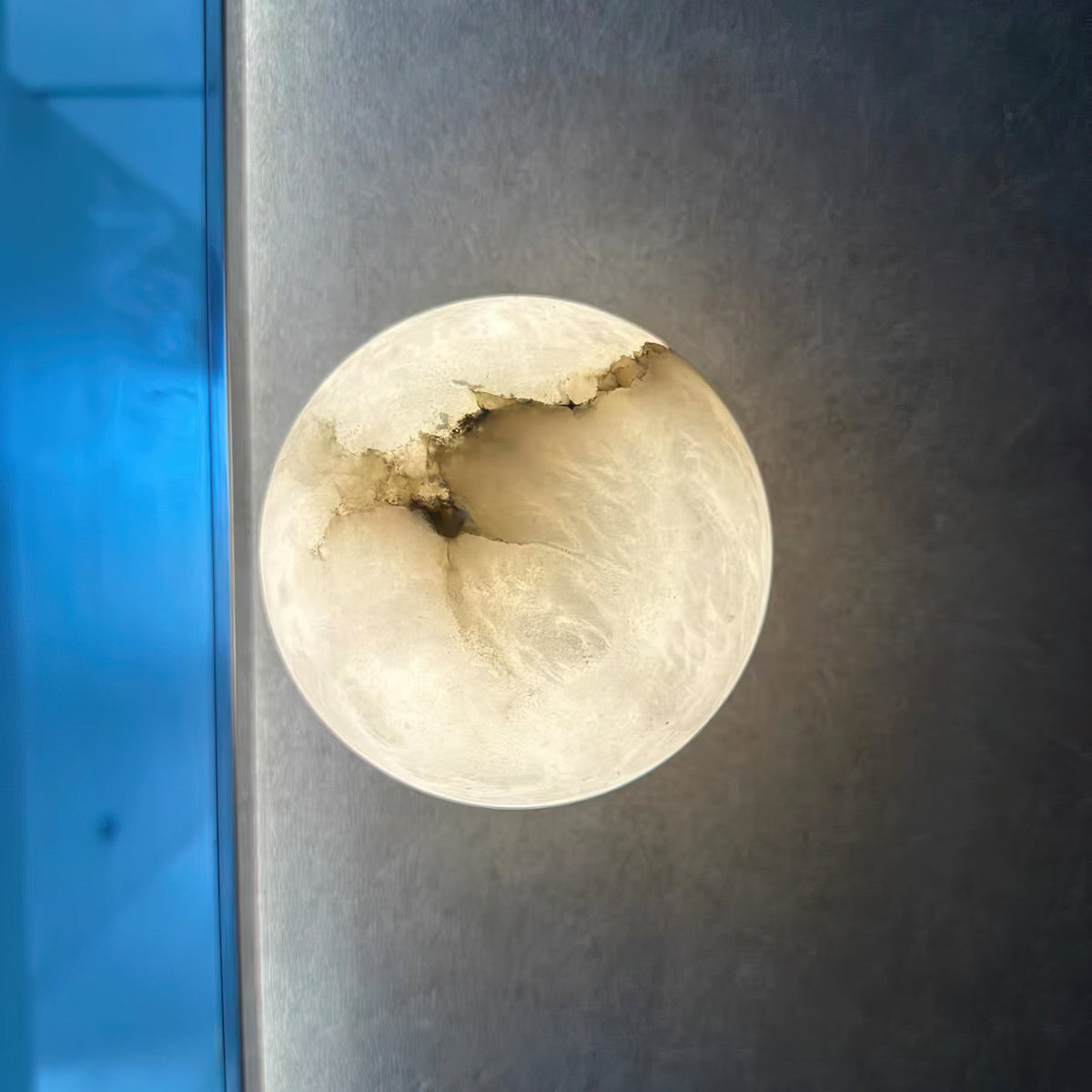Kristy Lámpara de Pared Mini Orb de Alabastro