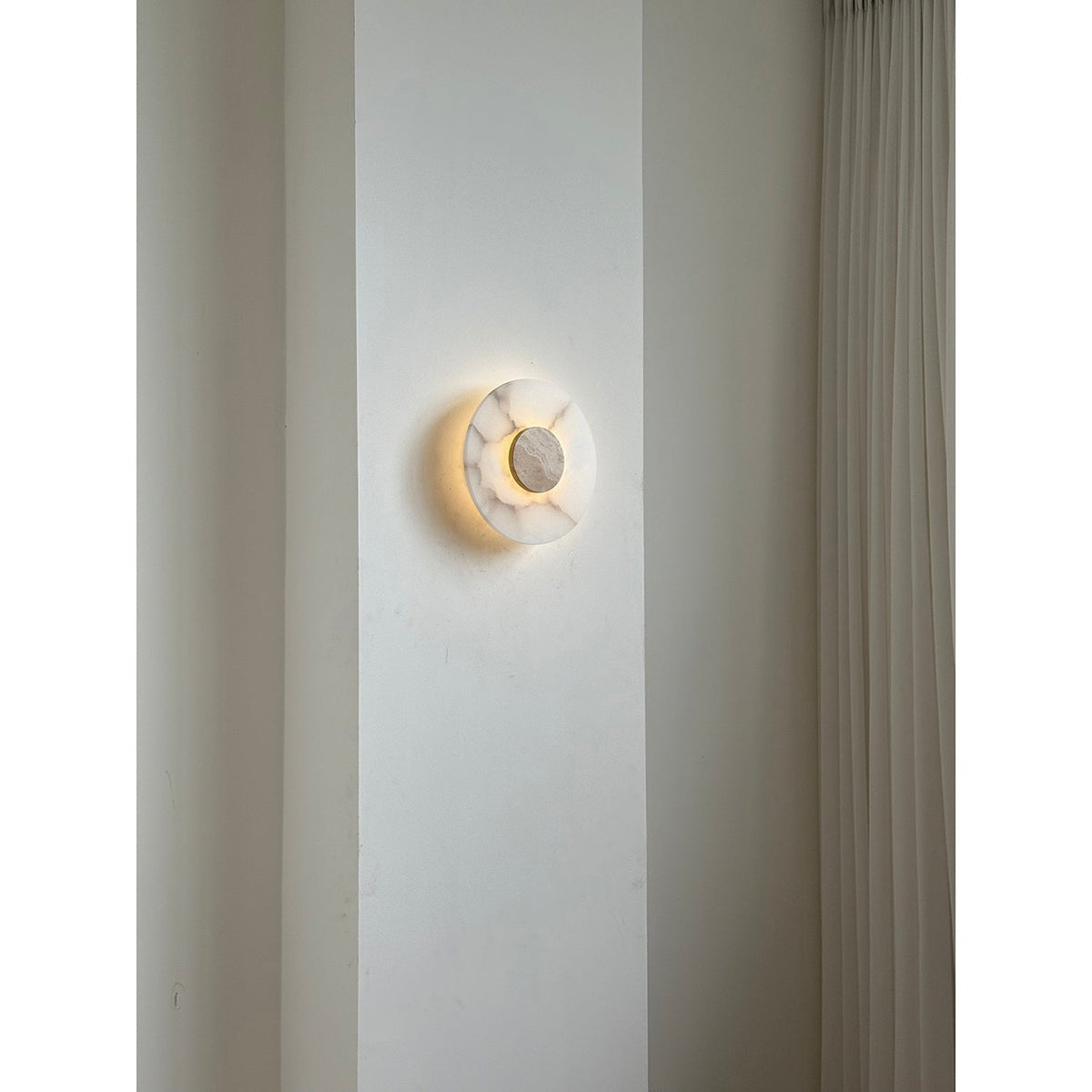 Rauduvyi aplique de pared moderno minimalista de alabastro