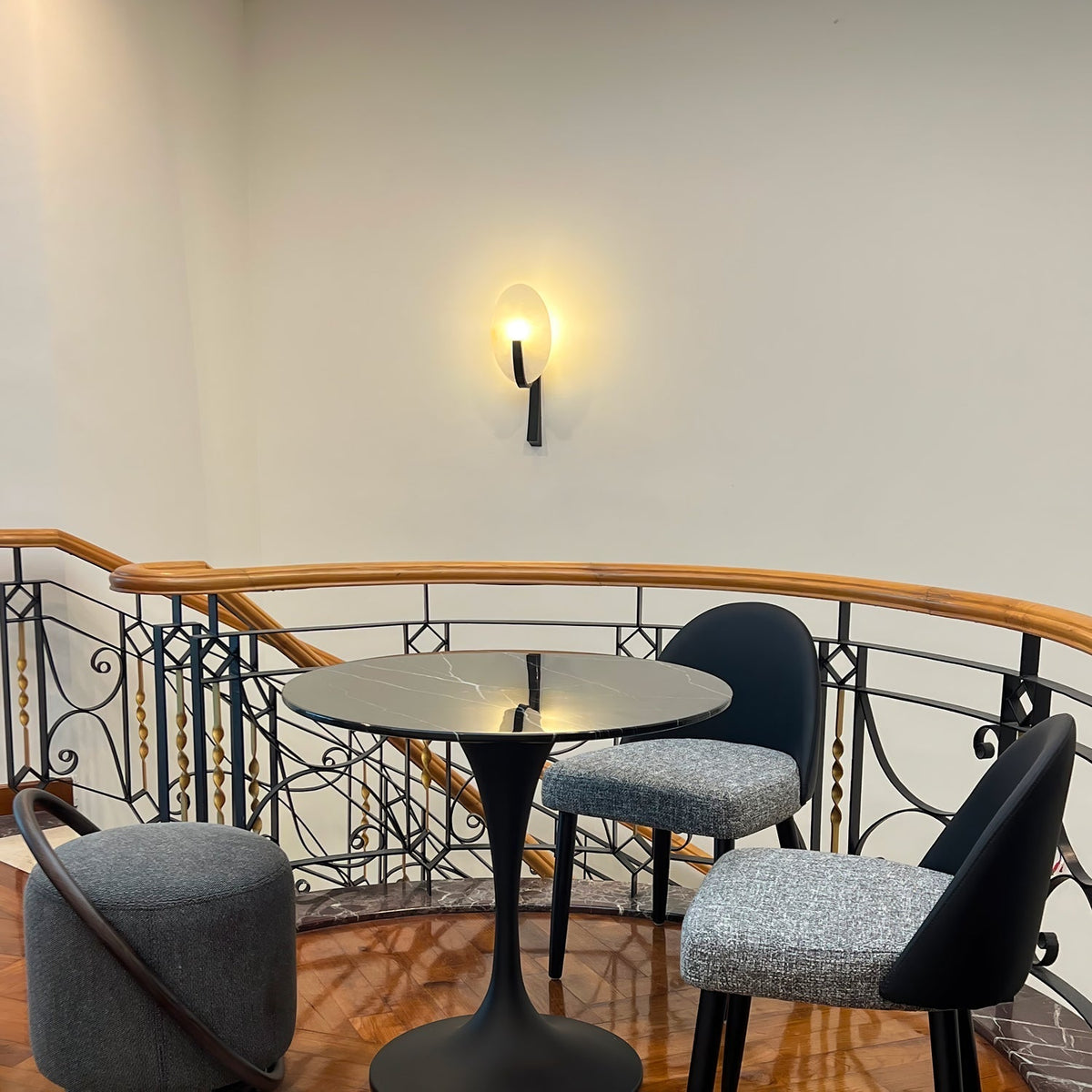 Avey aplique de pared moderno en alabastro con enchufe US