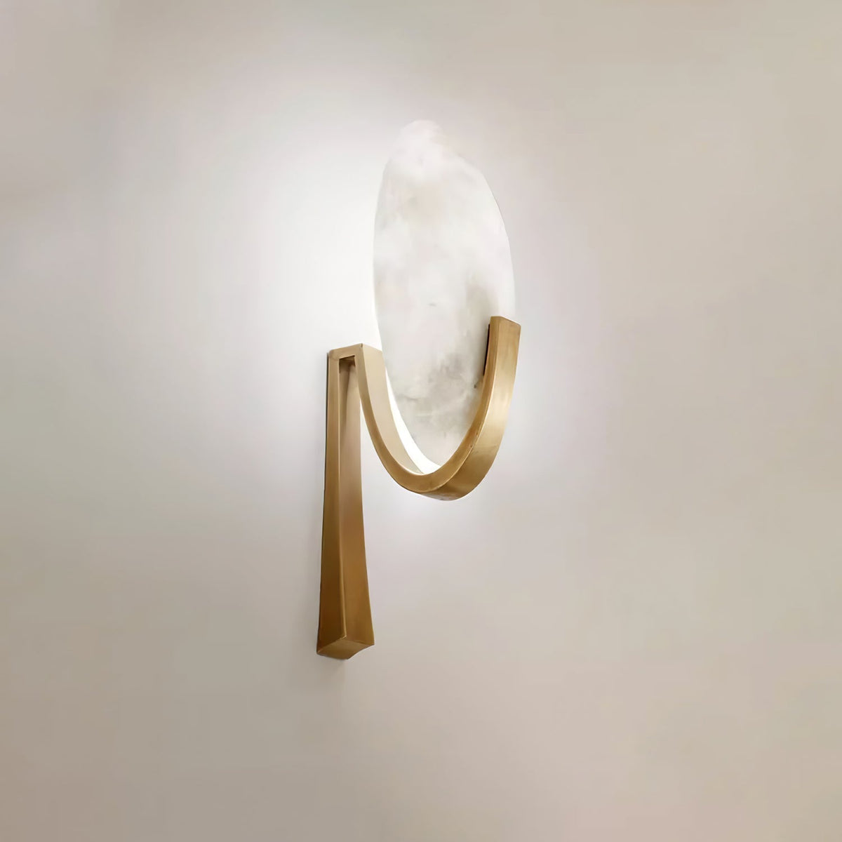 Avey aplique de pared moderno en alabastro con enchufe US