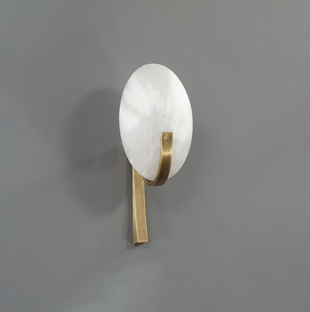 Avey aplique de pared moderno en alabastro con enchufe US