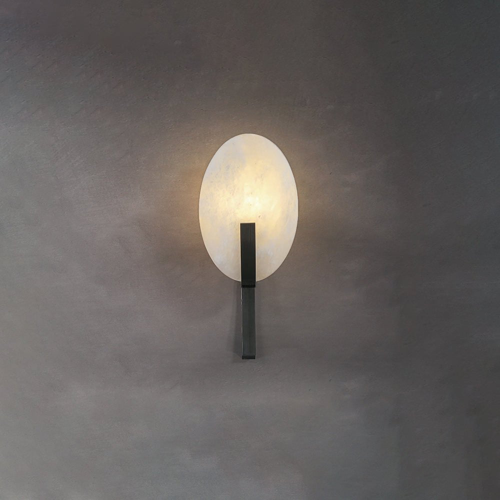 Avey aplique de pared moderno en alabastro con enchufe US