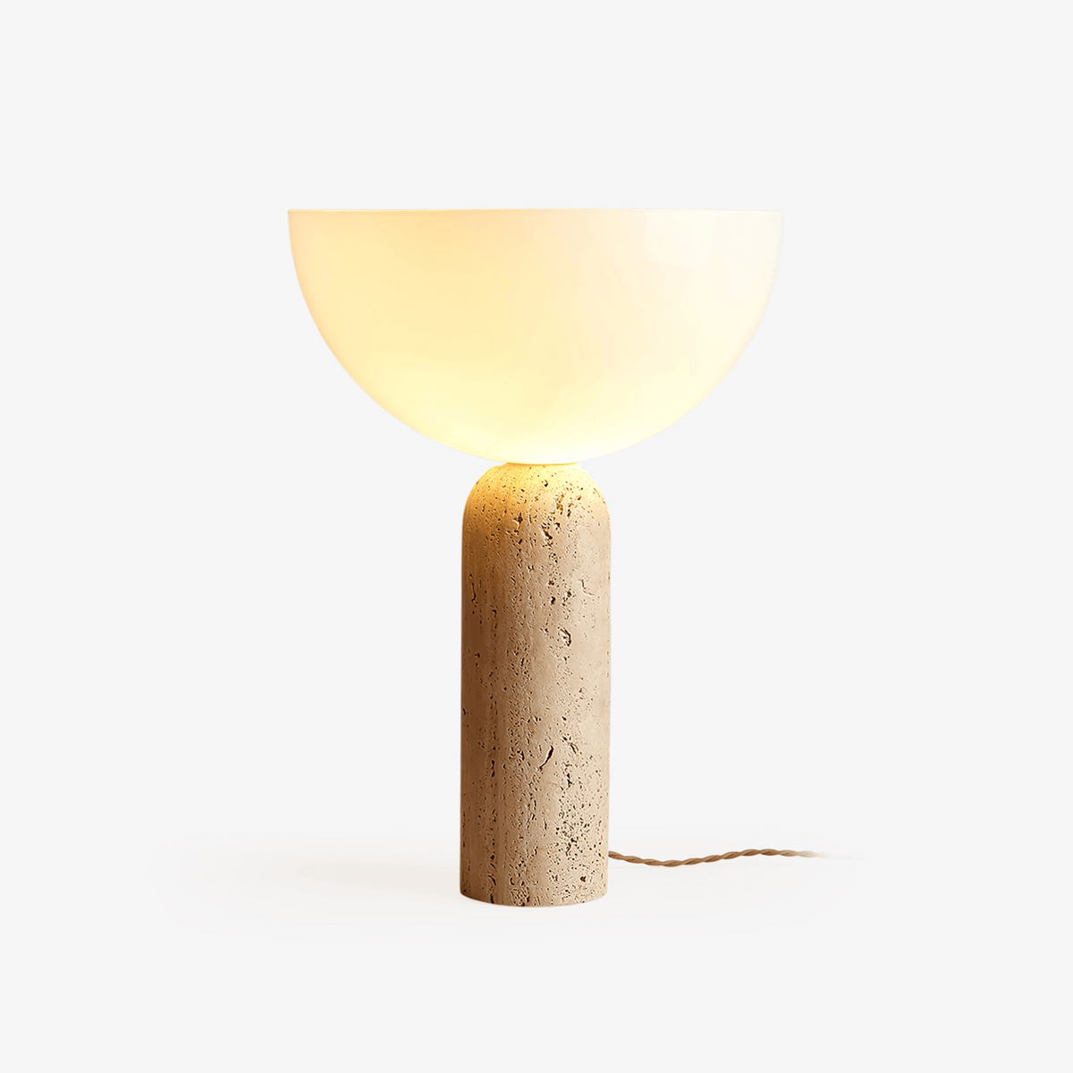 Tion travertino lámpara de mesa