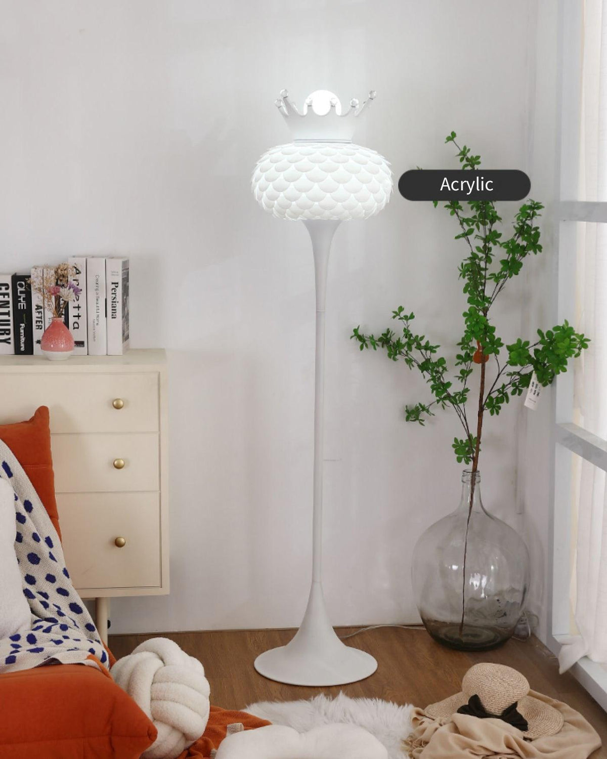 Regal lámpara de pie moderna en PVC