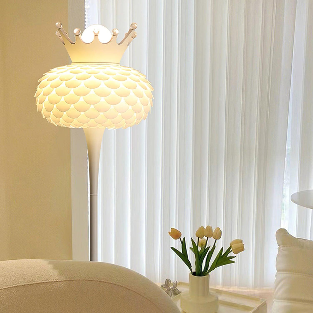 Regal lámpara de pie moderna en PVC