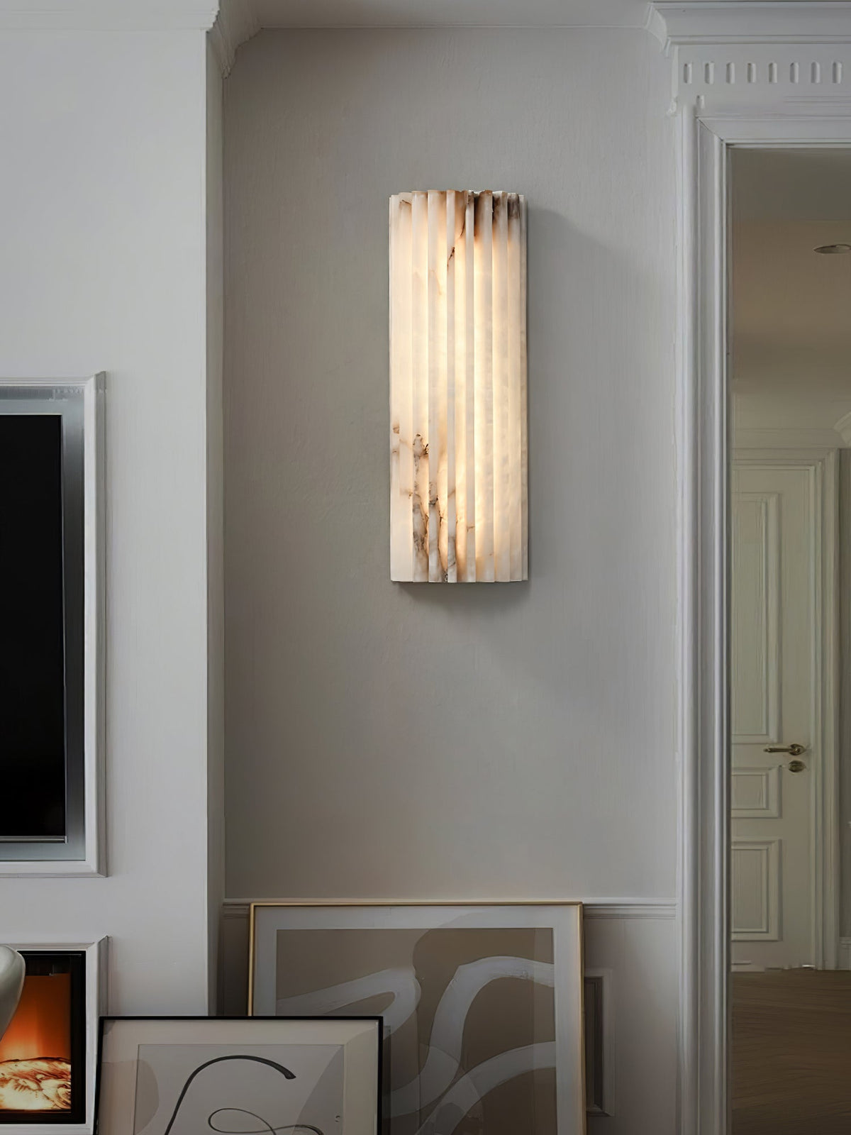 Orcarion Aplique de pared Alabastro Contemporáneo Naturaleza