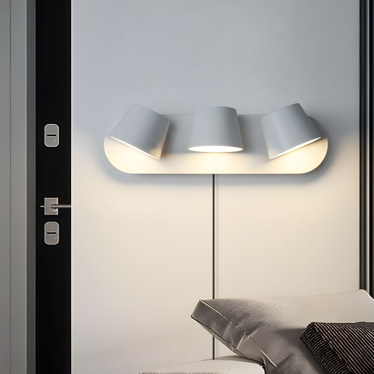 Aurlaeir aplique de pared regulable con enchufe enchufable