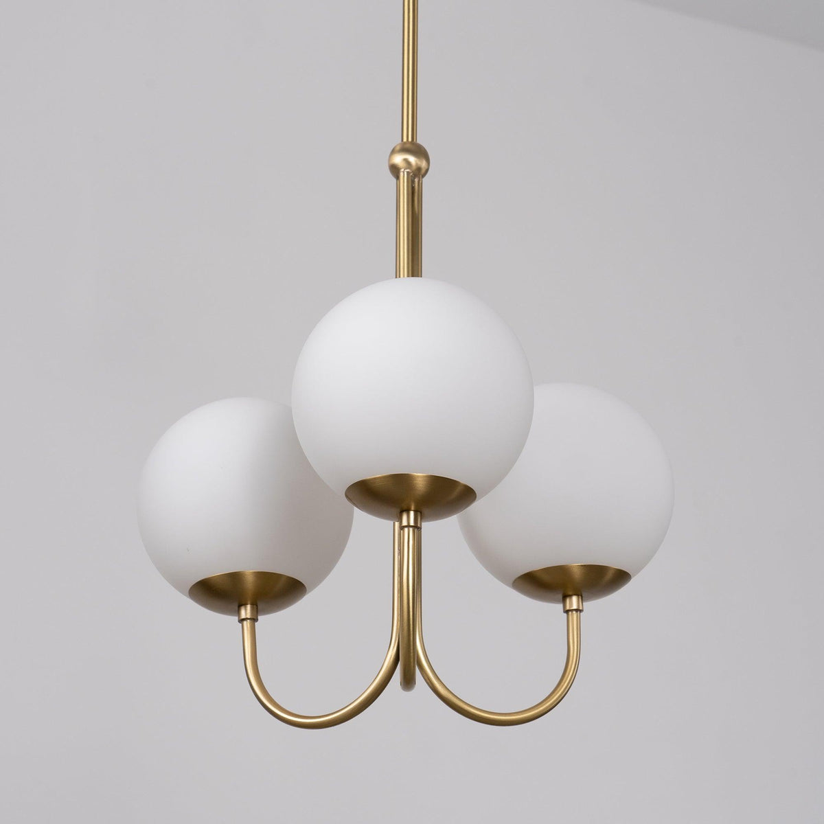 Brin lámpara colgante elegante de metal y vidrio