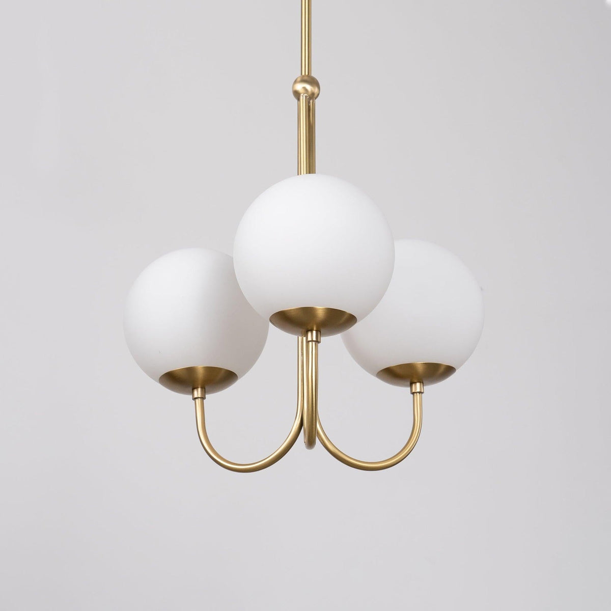 Brin lámpara colgante elegante de metal y vidrio