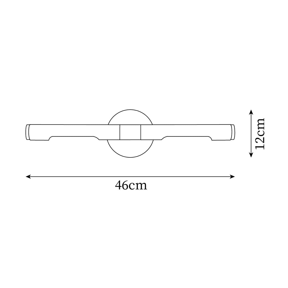 Sano aplique de pared moderno de latón LED