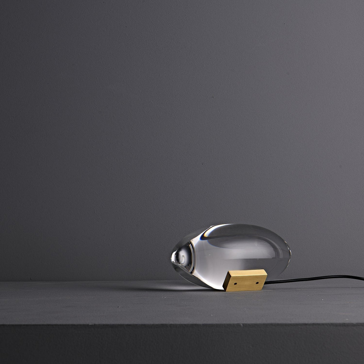 Solarece lámpara de mesa cristal minimalista