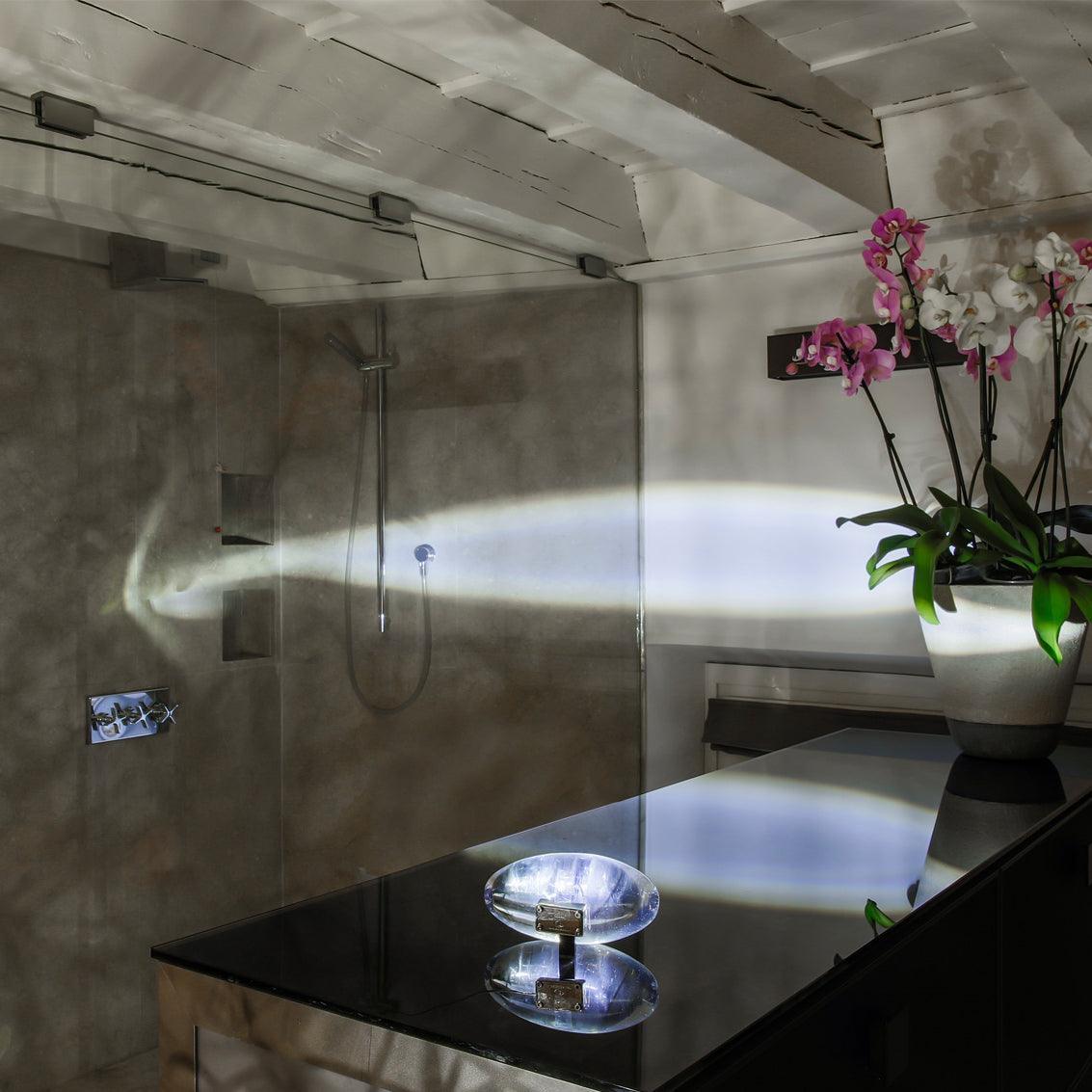Solarece lámpara de mesa cristal minimalista