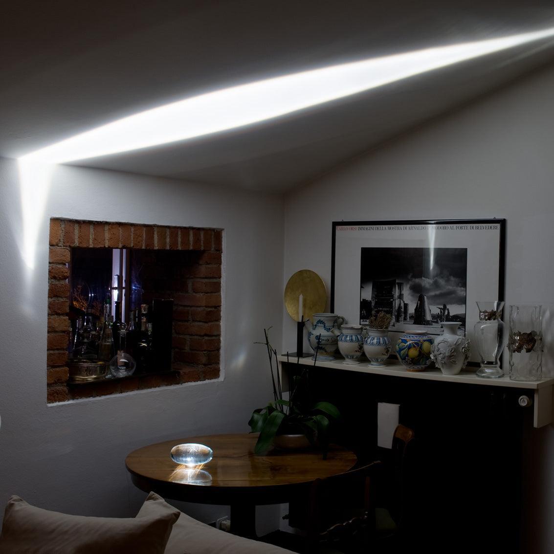 Solarece lámpara de mesa cristal minimalista