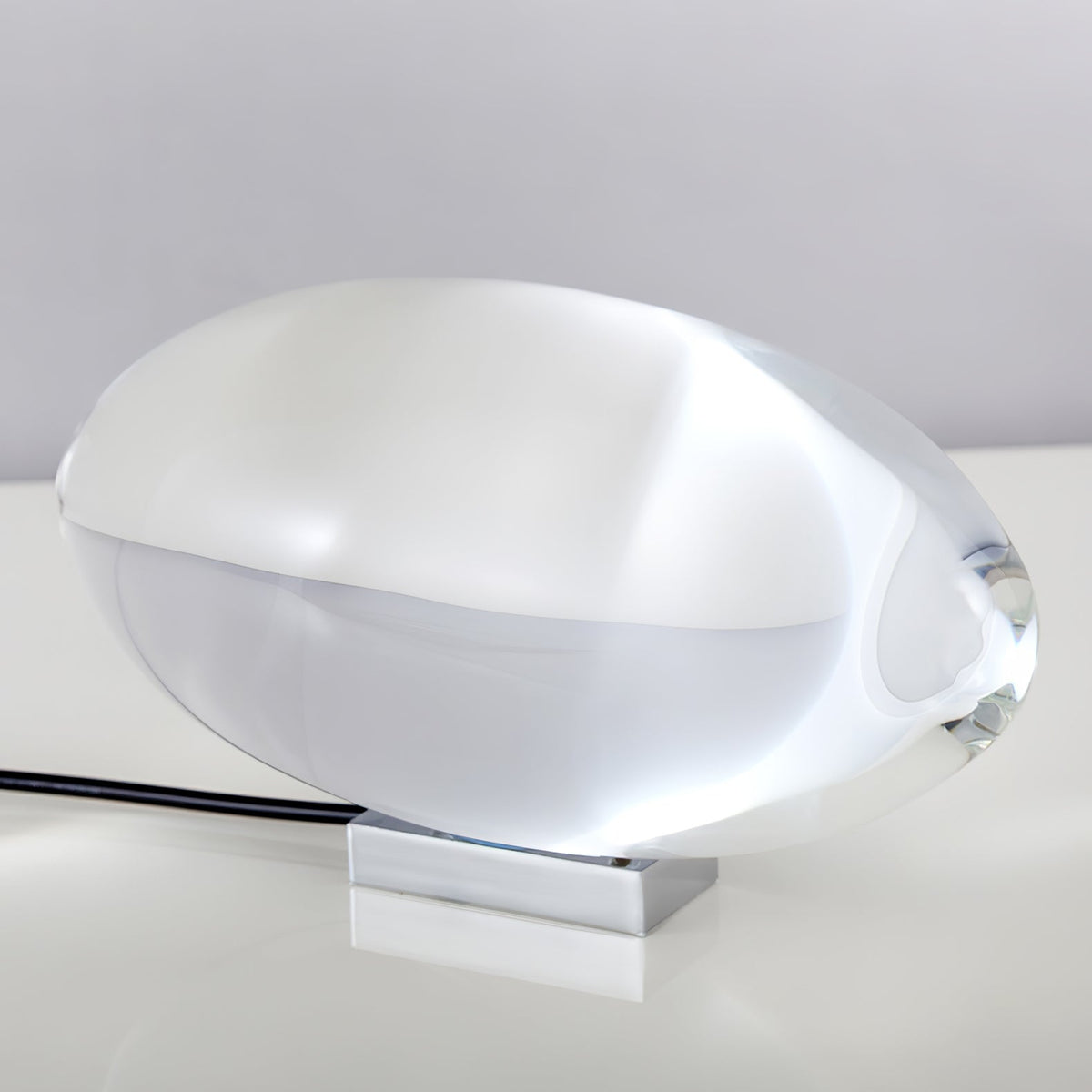 Solarece lámpara de mesa cristal minimalista