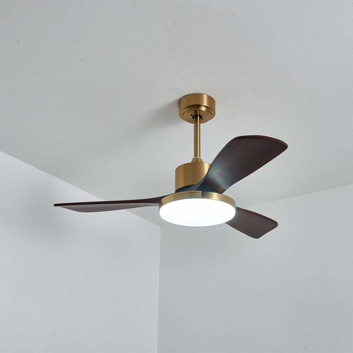 Xen ventilador de techo con luz moderno de madera