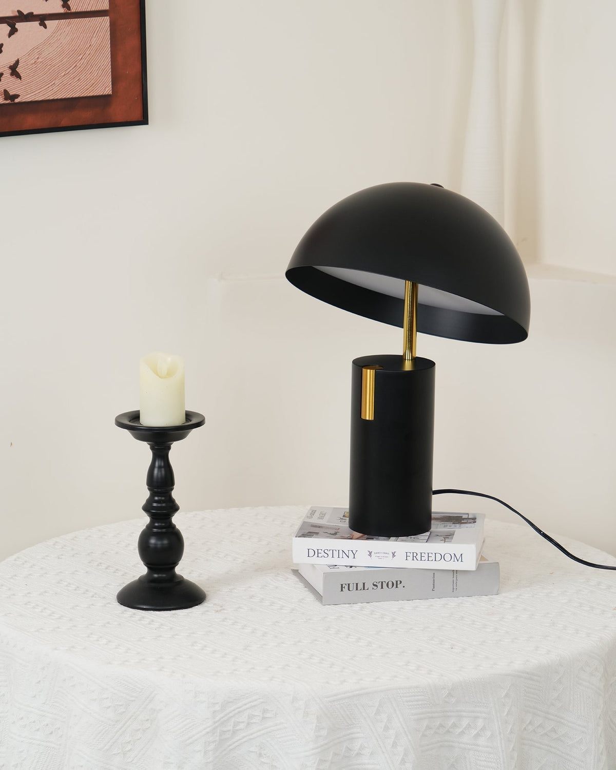 Veroca lámpara de mesa de acero industrial