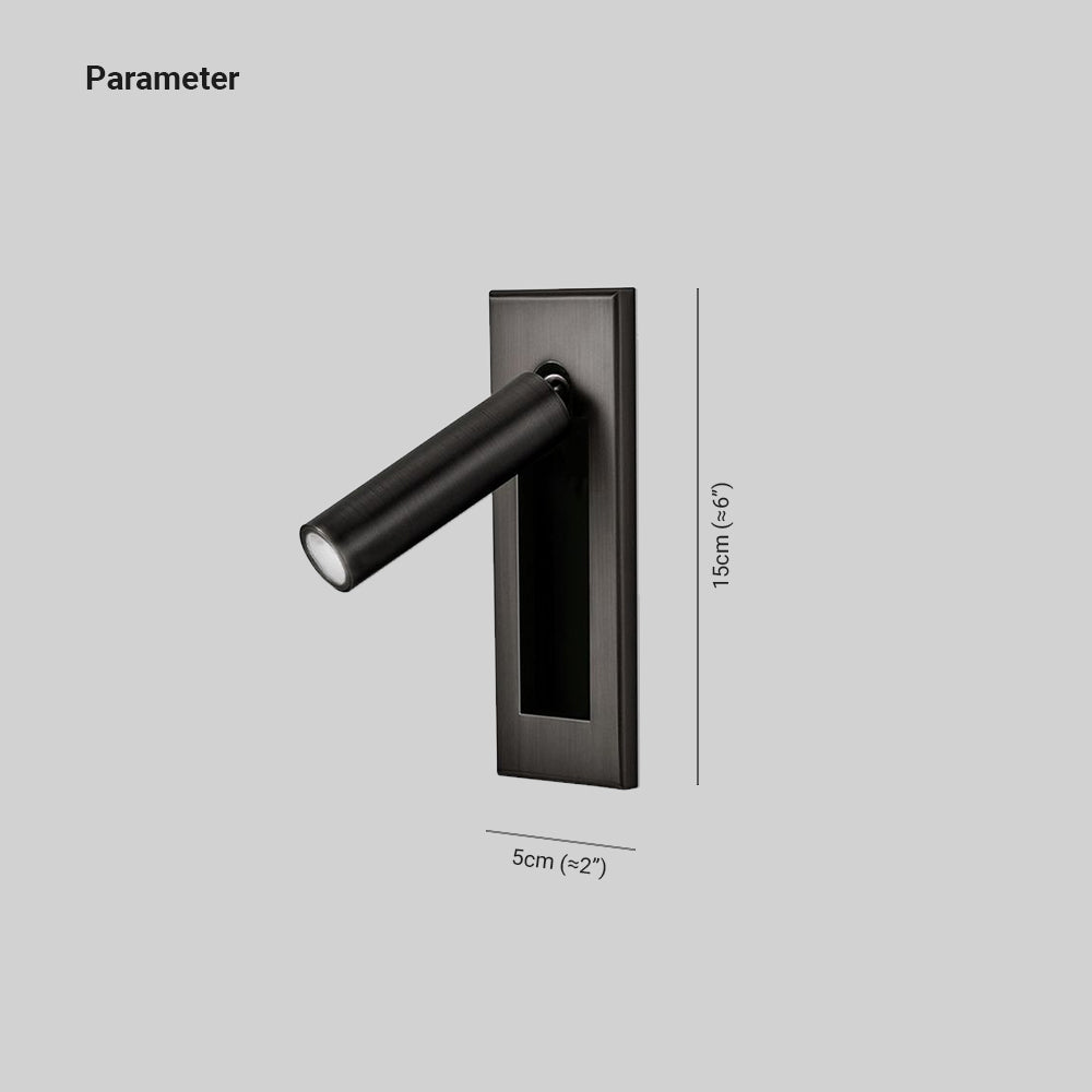 Ray Moderno LED Linterna de Pared Negro/Plata/Oro/Níquel Salón/Dormitorio Metal 15CM Largo