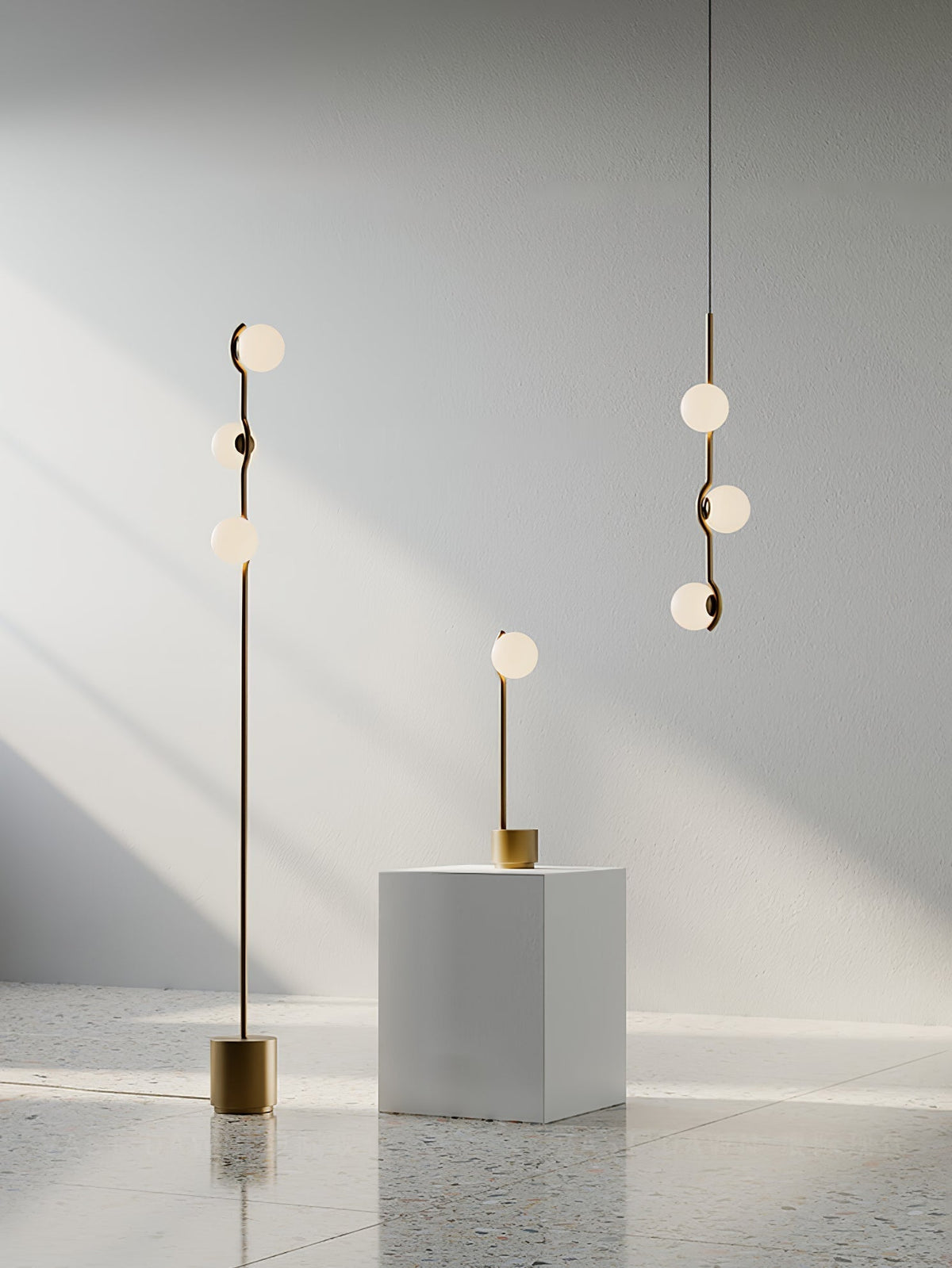 Bora lámpara colgante minimalista de vidrio
