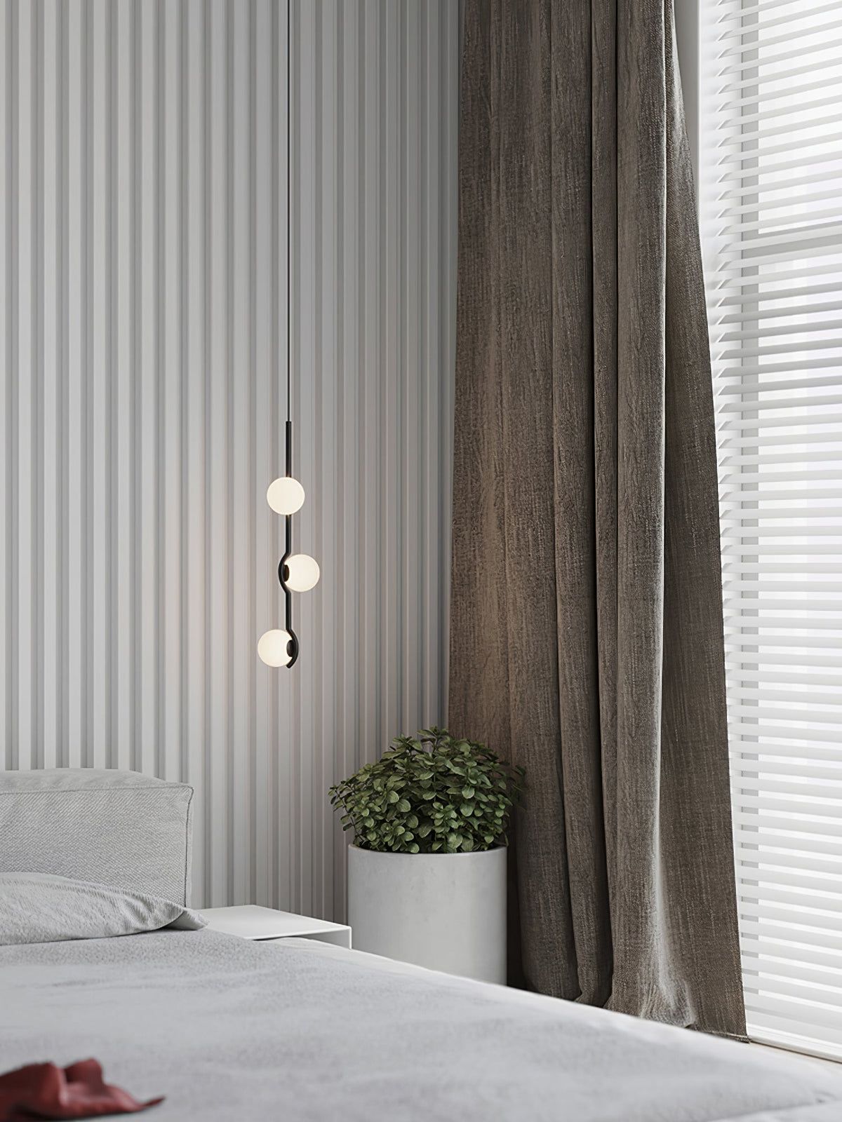 Bora lámpara colgante minimalista de vidrio