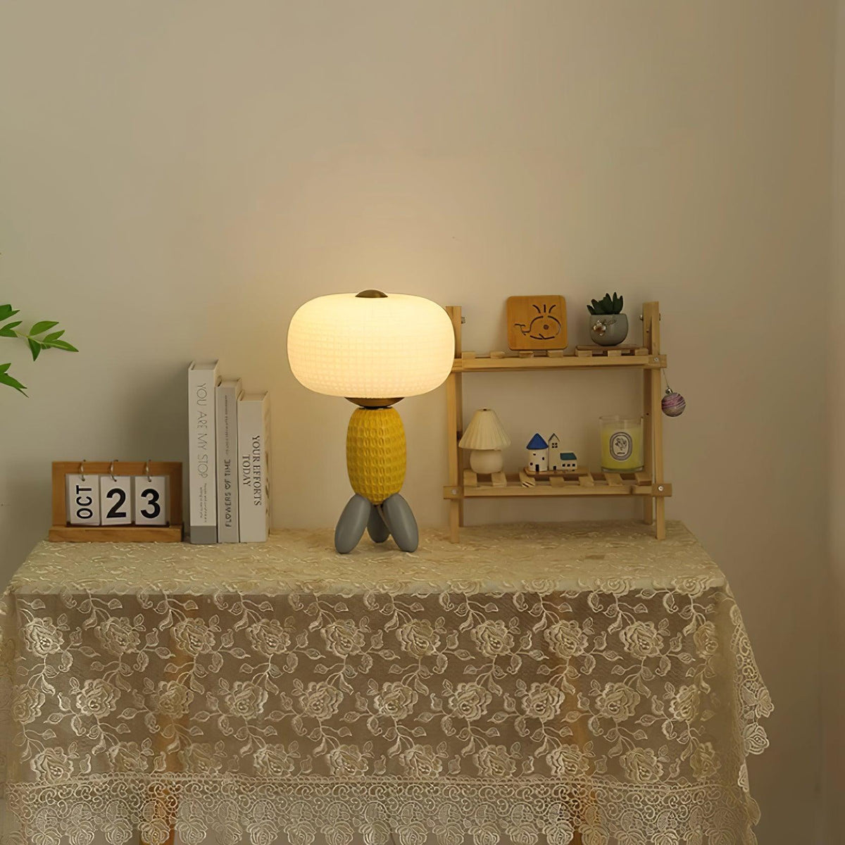 Eirarielle lámpara de mesa moderna de vidrio