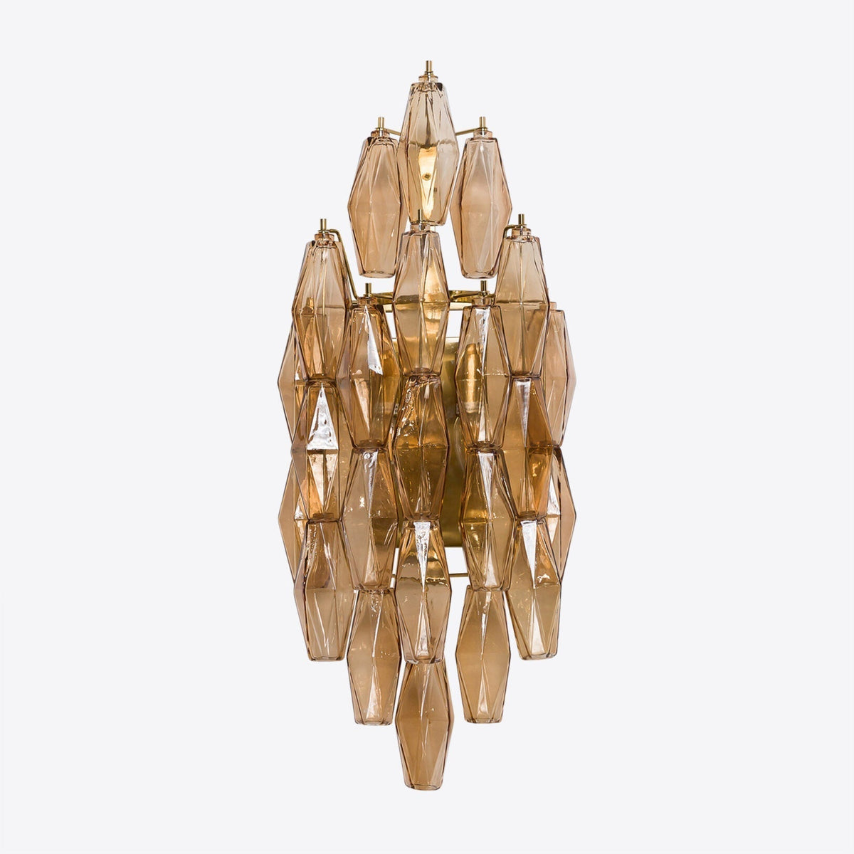 Zyrelis aplique de pared de vidrio polihedral