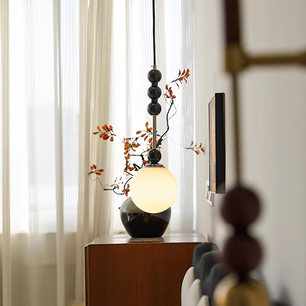 Miraleth lámpara colgante minimalista de madera
