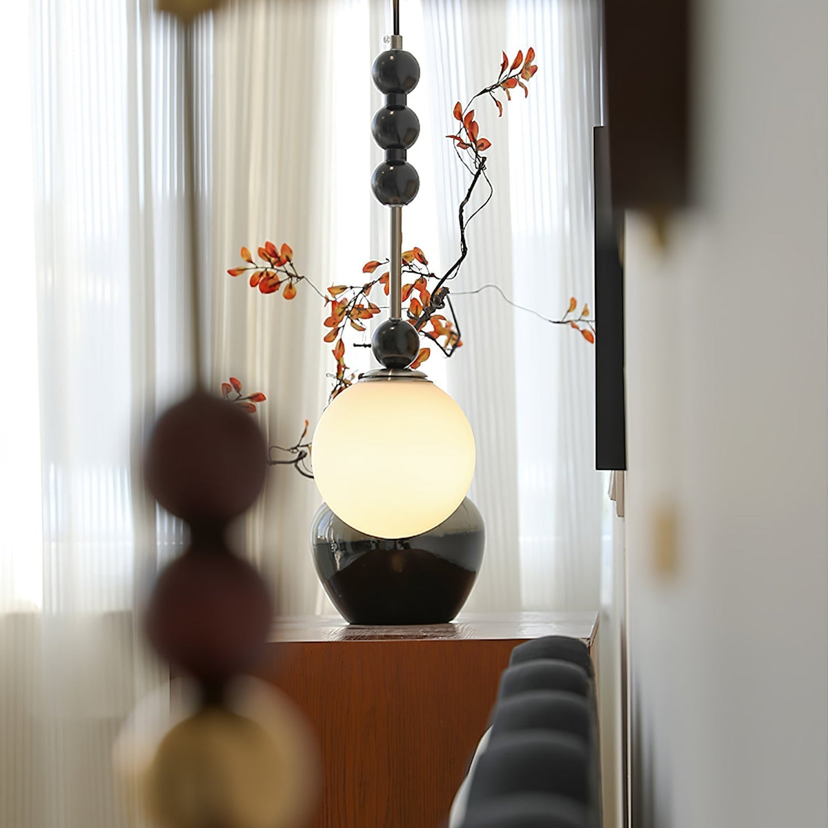 Miraleth lámpara colgante minimalista de madera
