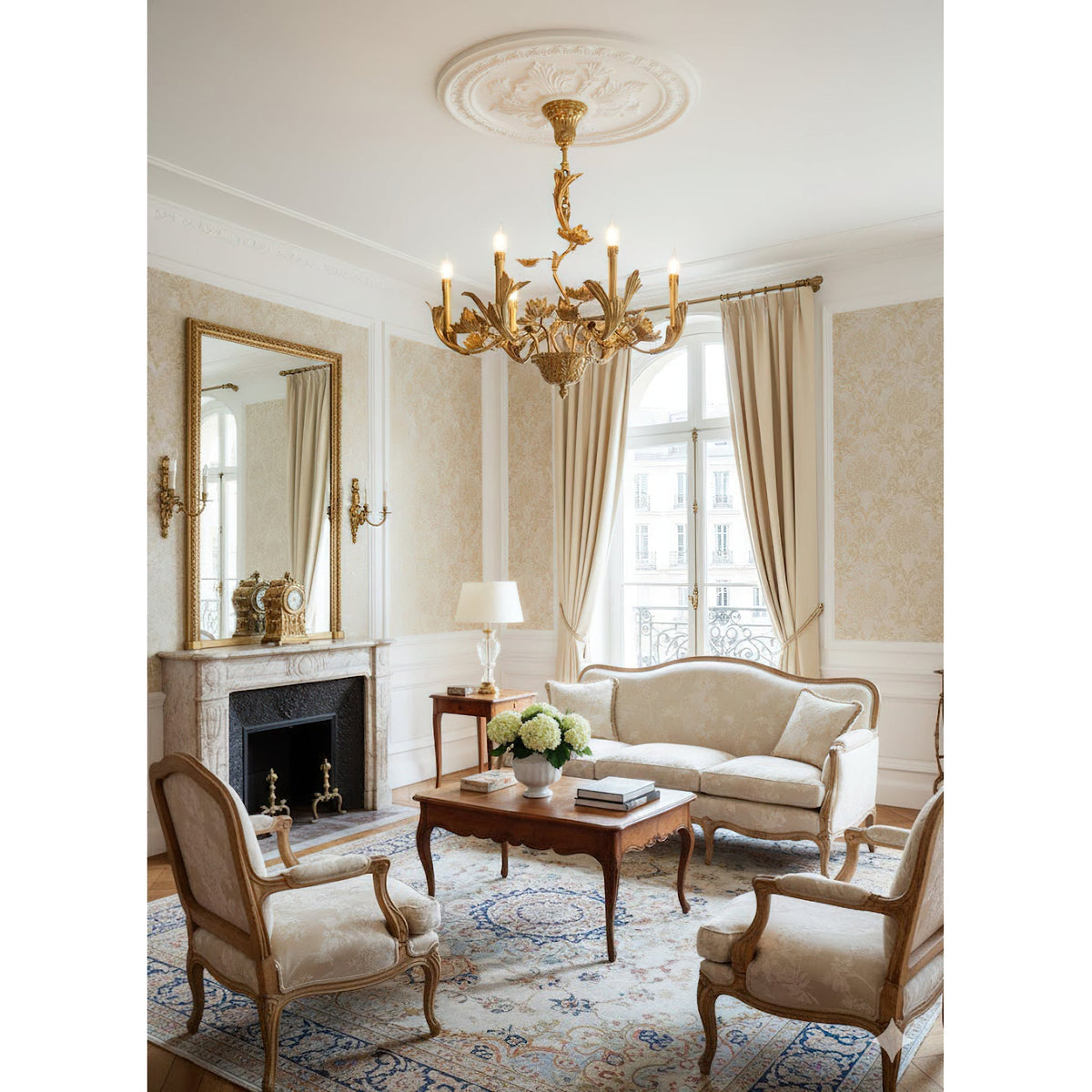 Aurelios lámpara de araña de latón