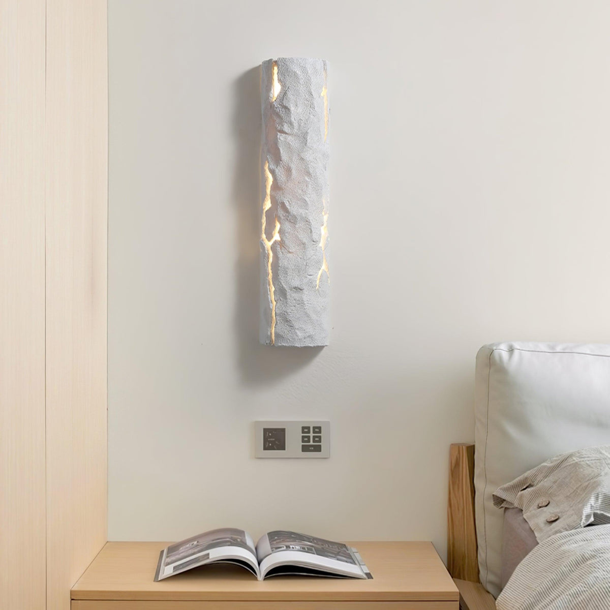 Muto Lámpara de Pared Corteza Rota