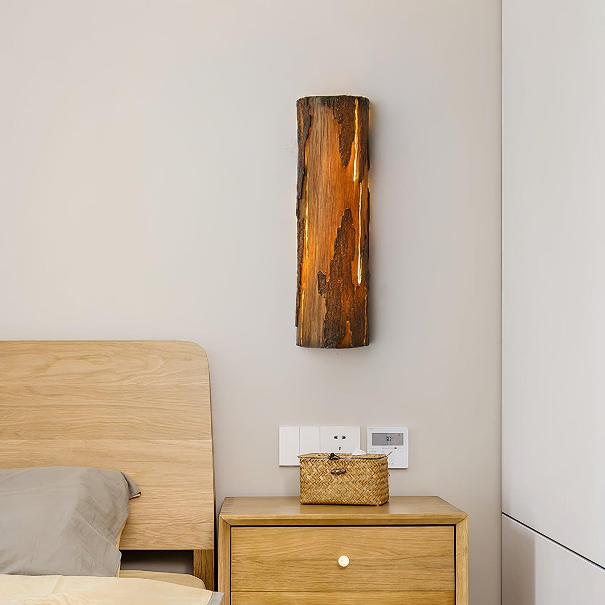 Muto Lámpara de Pared Corteza Rota