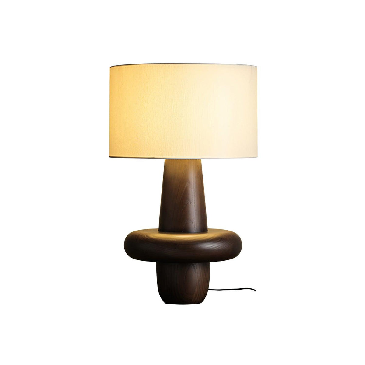 Lámpara de mesa minimalista de madera