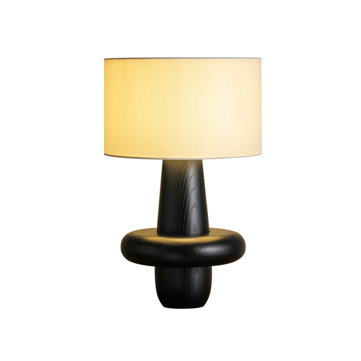 Lámpara de mesa minimalista de madera