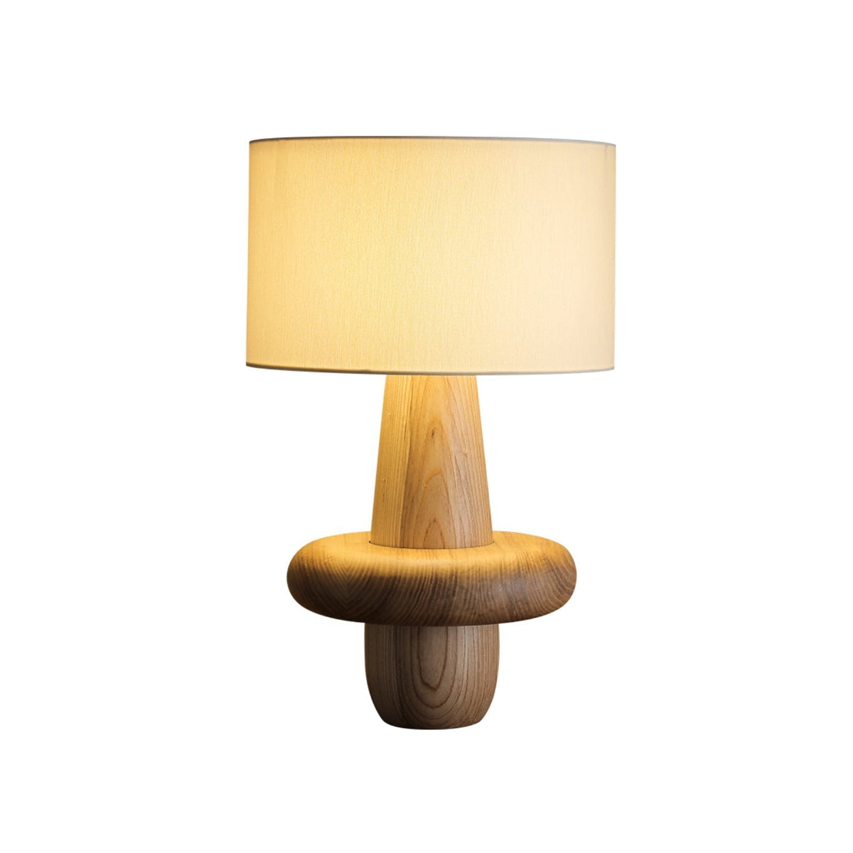 Lámpara de mesa minimalista de madera