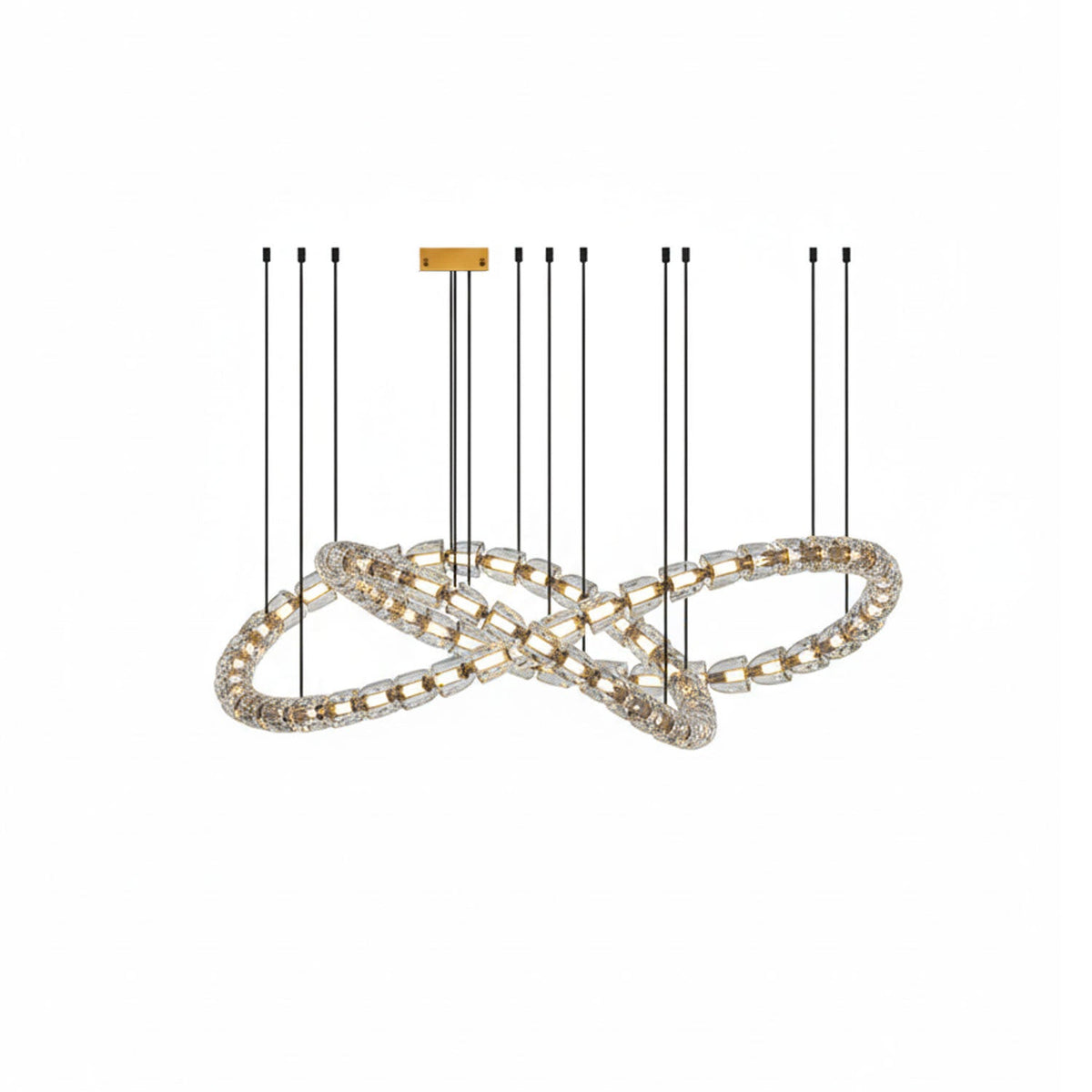 Nexus lámpara de araña dorada con cristal - 元字段测试