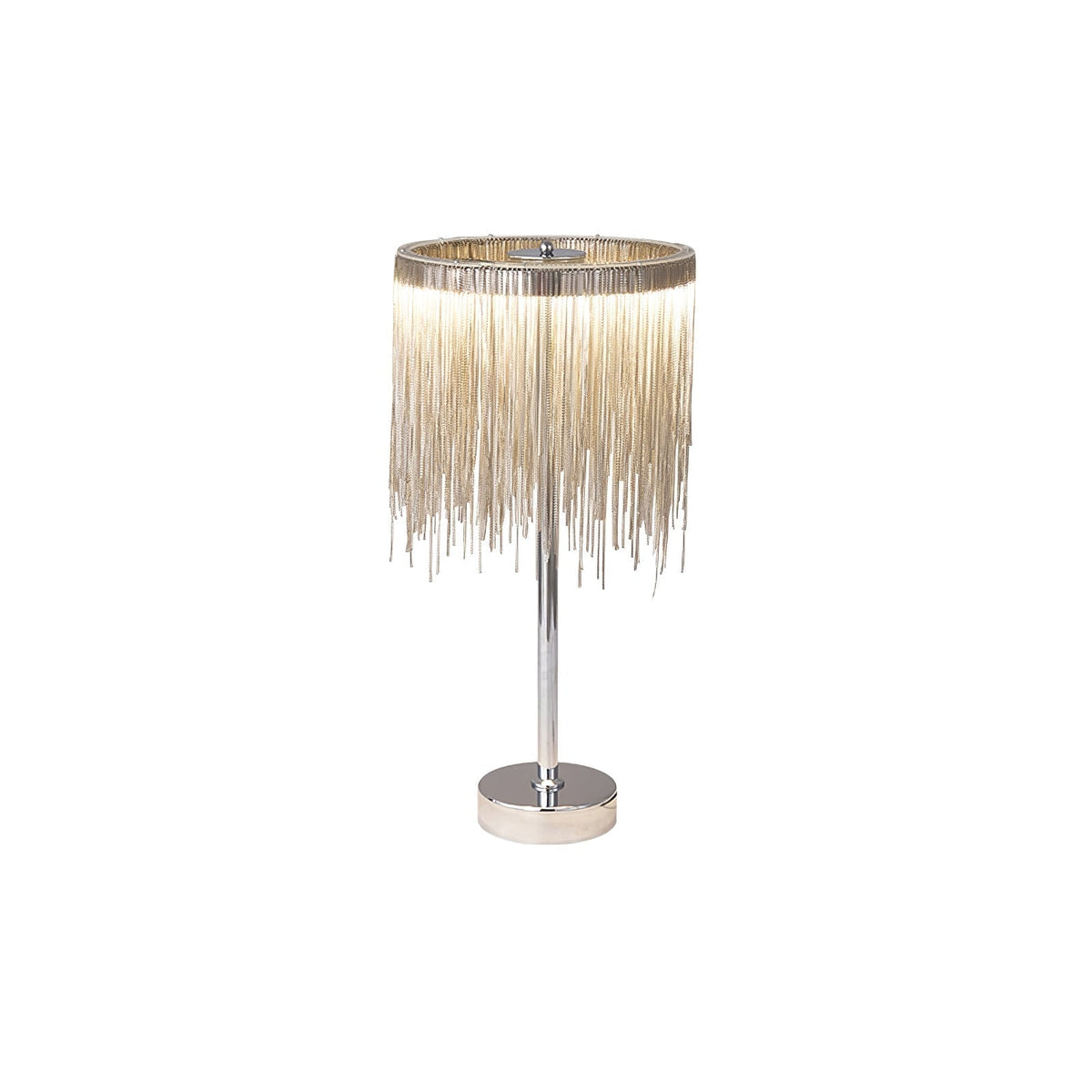Cascade Cadena Tassel lámpara de mesa