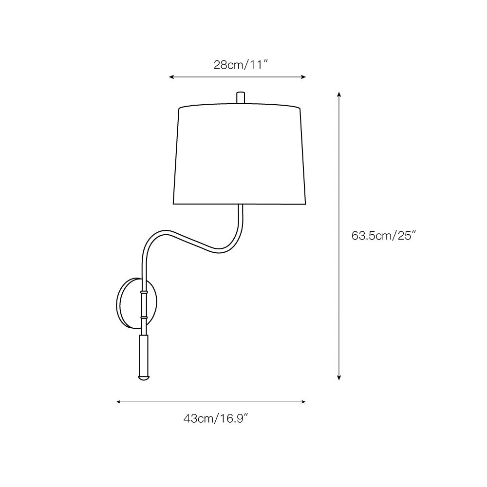 Orelaaine aplique de pared