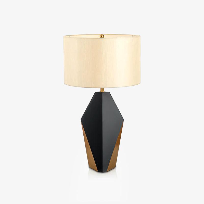 Prism lámpara de mesa contemporánea de tejido