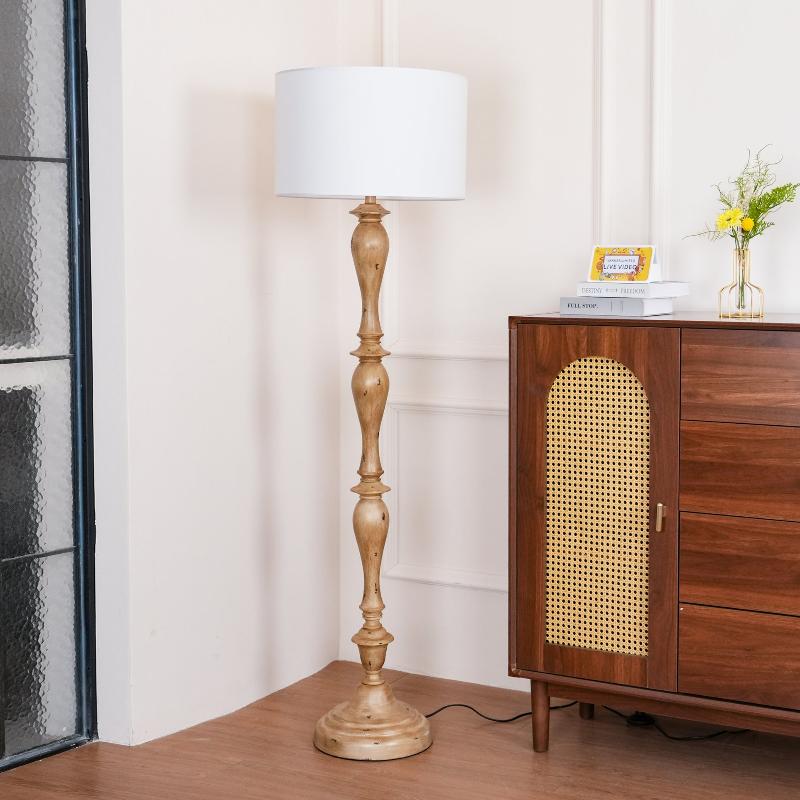 Coastal lámpara de pie con efecto madera