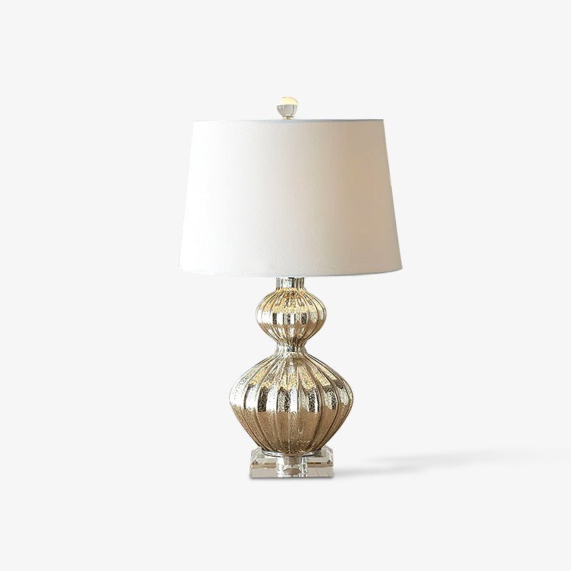 Gloria lámpara de mesa elegante de vidrio