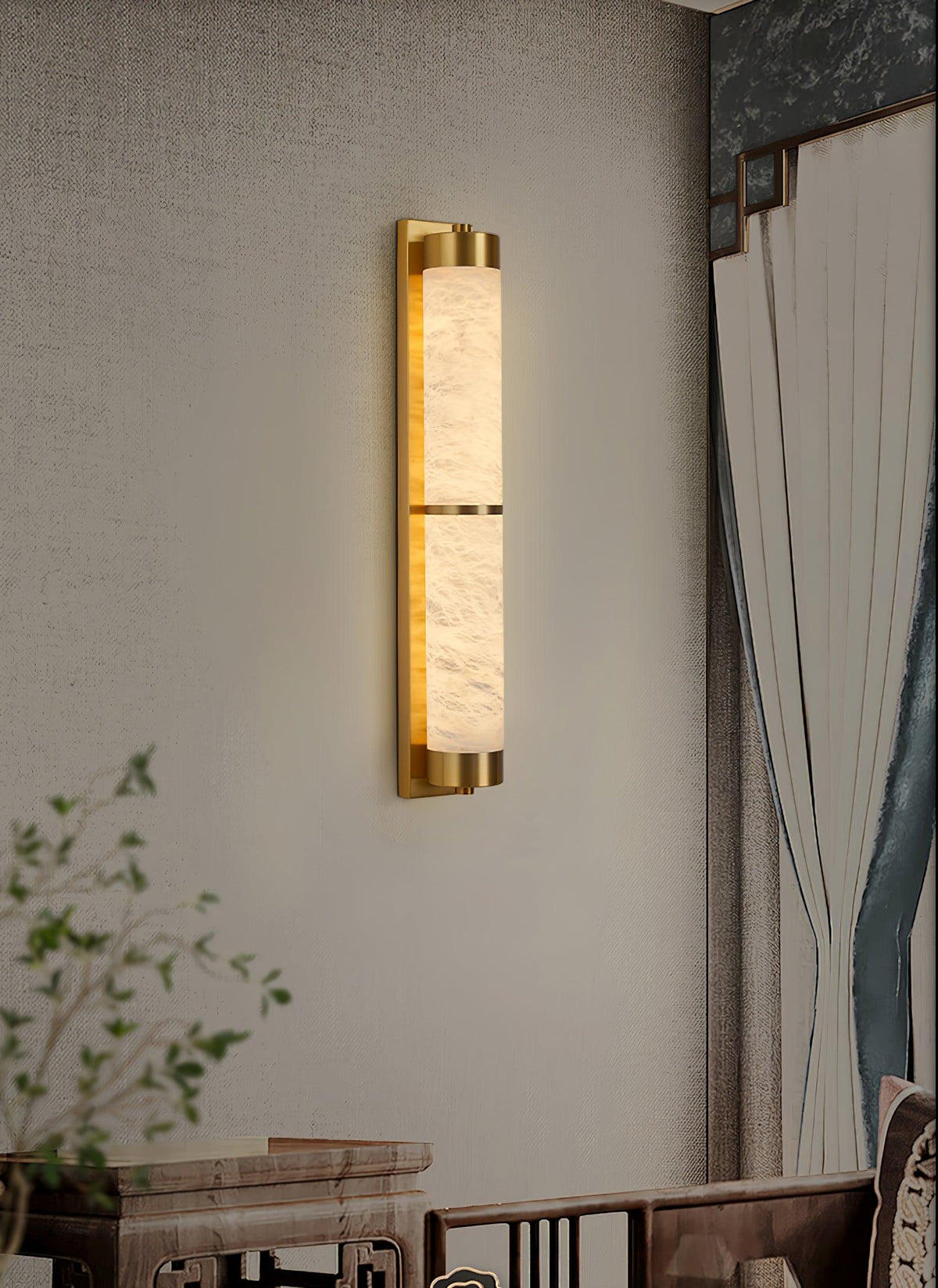 Albelise aplique de pared minimalista en alabastro