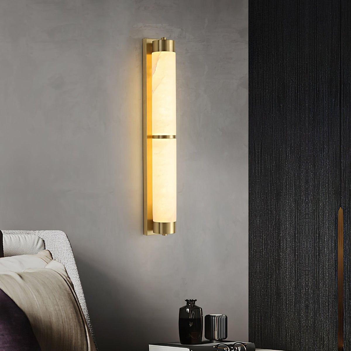 Albelise aplique de pared minimalista en alabastro