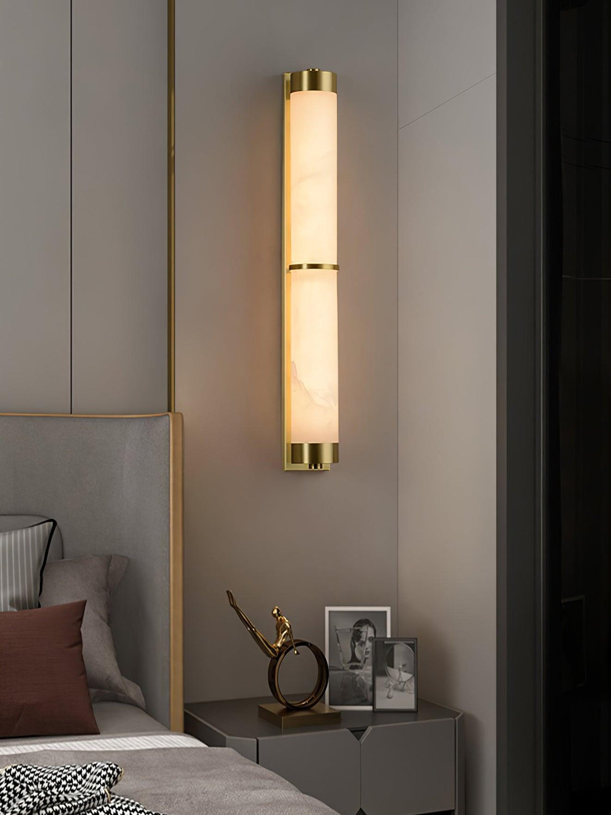 Albelise aplique de pared minimalista en alabastro