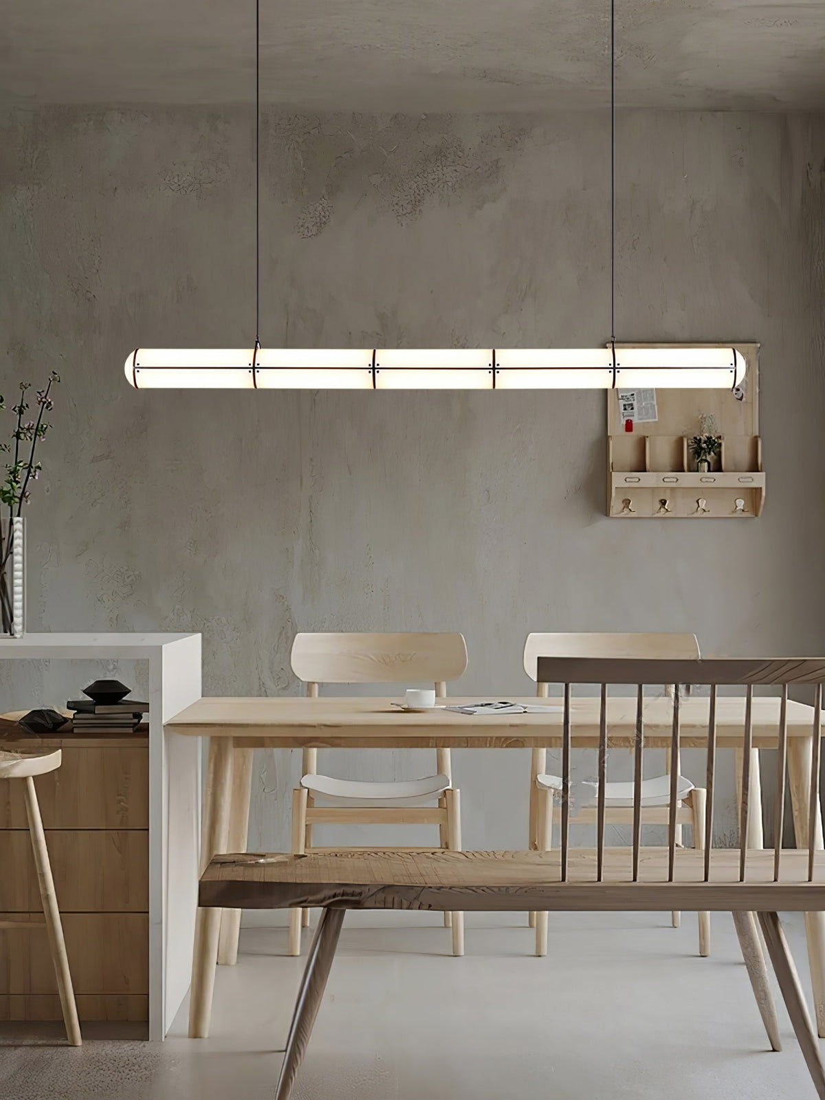 Rivenette lámpara colgante cilíndrica Endless para comedor