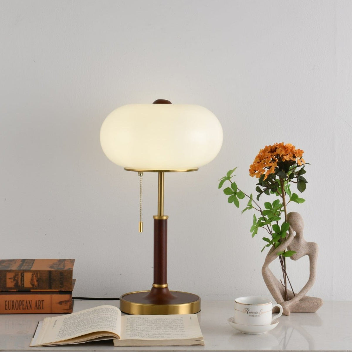 Gemno lámpara de mesa Vintage